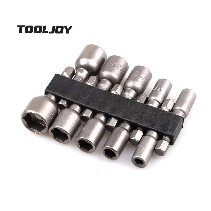 Top Quality 1/4&quot; Hex Shank Magnetic Drill Bit Nut Driver Bits Socket for Hand Tools Repair