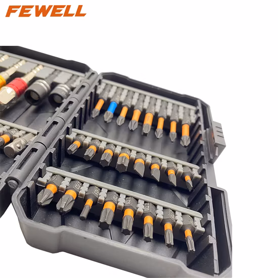 Fwsd10002 37PCS (SL-, T-, PZ-, H-) Universal Magnetic Screwdriver Bit Set for Accessories Rotary Drill, Precision Screwdriver Replacement Bits