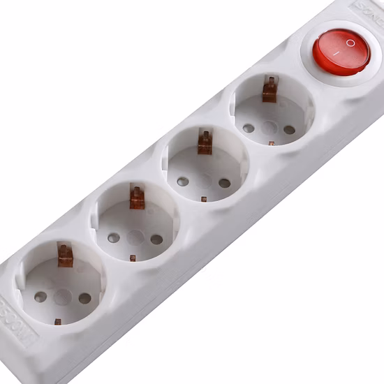 European Standard Power Socket 2 3 4 Outlets Extension Socket Plug