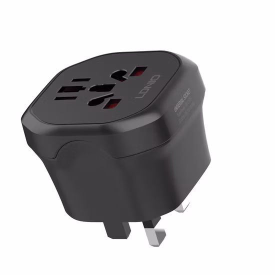 Universal Travel Power Adapter with UK/Us/EU/Au 3 Pins Socket to Italy
